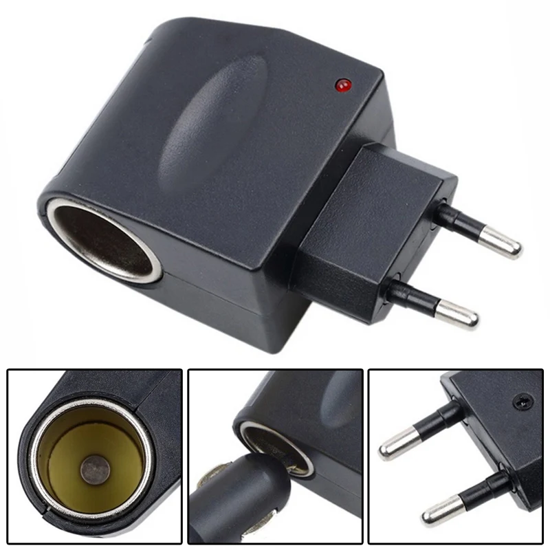 220V AC To 12V DC Car Power Adapter Universal Household Cigarette Lighter Socket Converter EU Plug Auto Charger