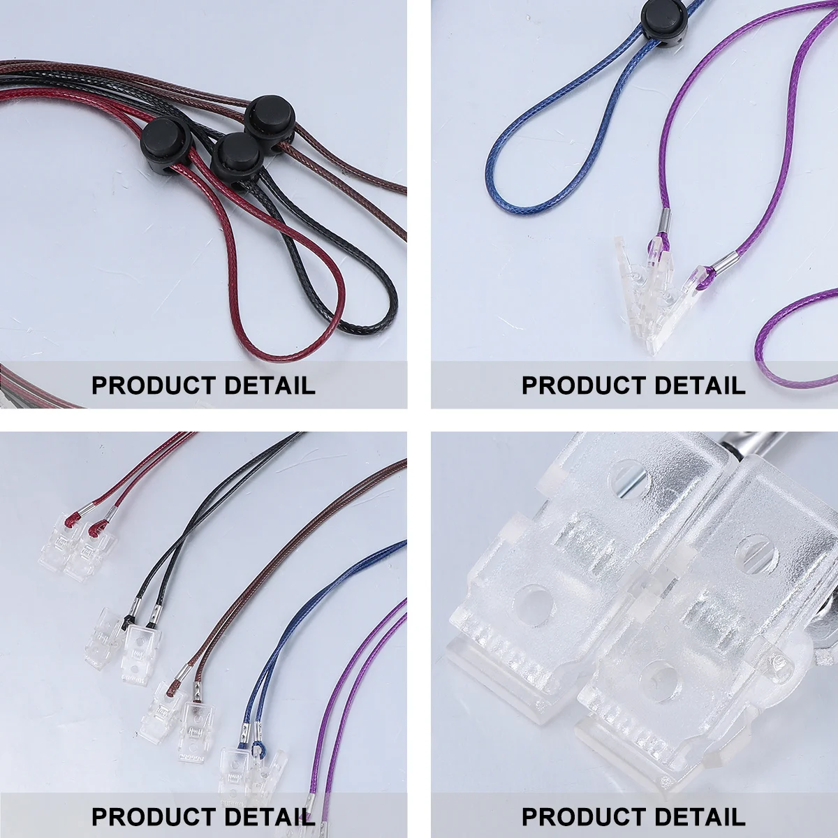 

1 комплект, 15 шт., регулируемые зажимы для нагрудников, гибкие зажимы для нагрудников, защитные зажимы для одежды для взрослых и детей (синий, фиолетовый, черный, темный)