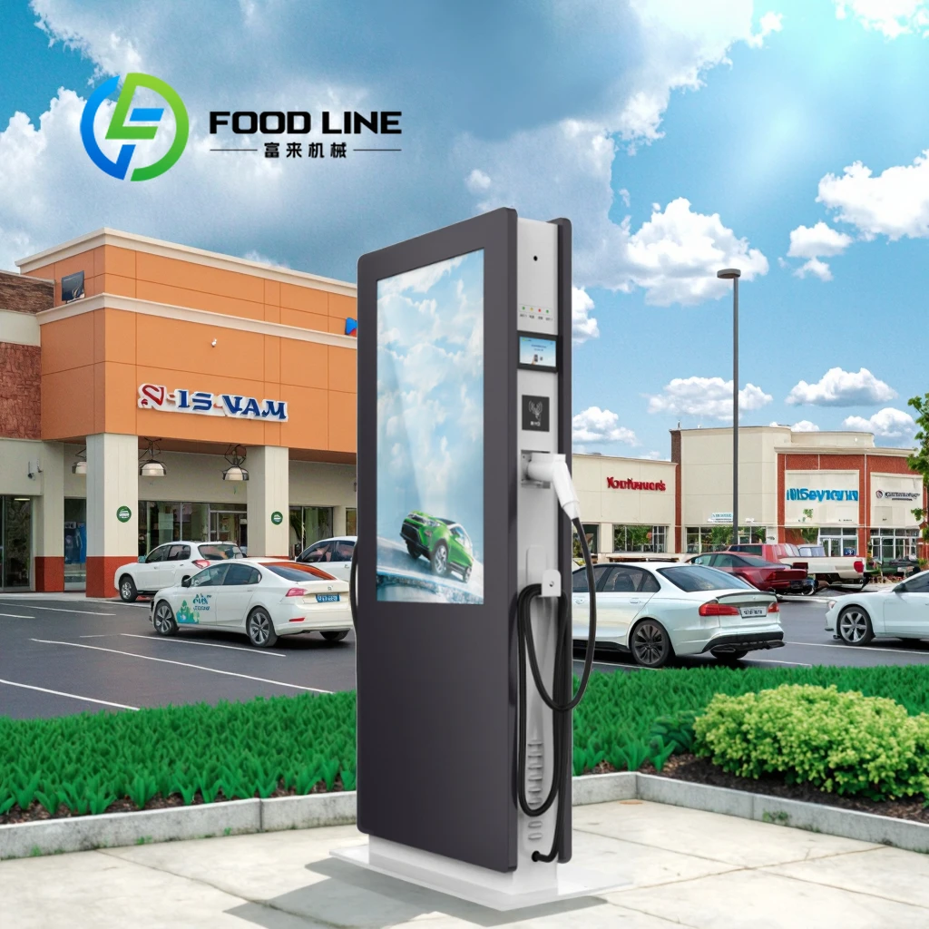 Advanced 22KW/24KW AC Fast Charging Station Floor-Mounted IP55 Electric Car Charger With Ethernet/4G/WiFi For Electric Vehicles