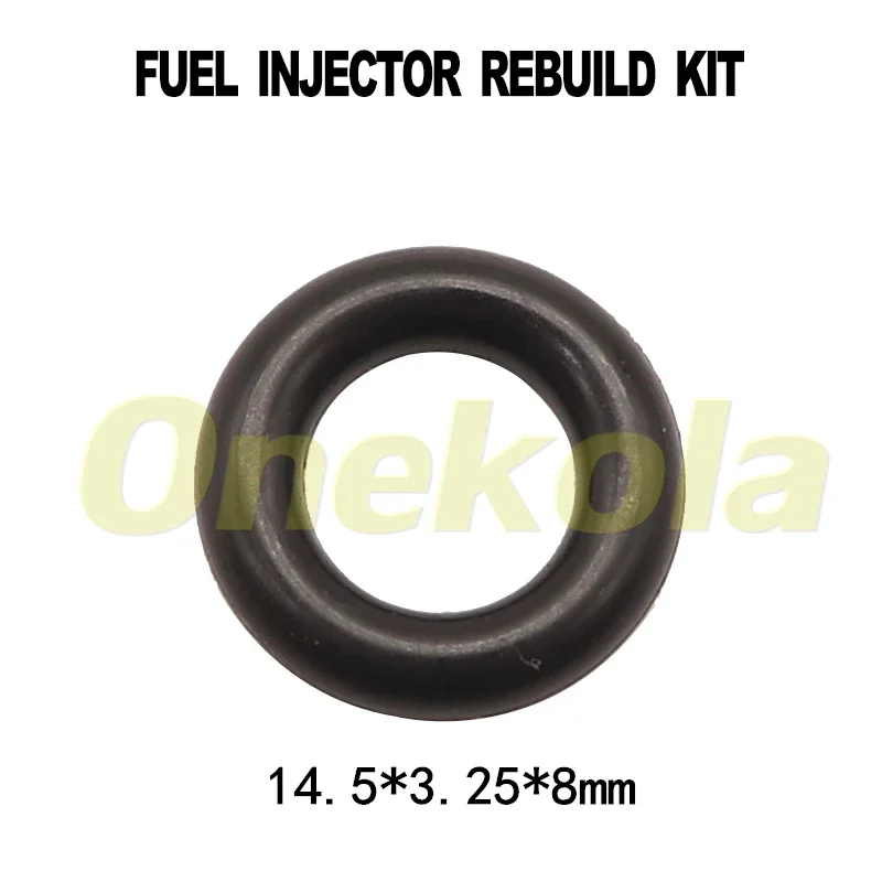 100pieces Fuel injector lower orings rubber seal 14.5*3.25*8mm for BMW Audi Nissan Siemens injector 1439800 1427240