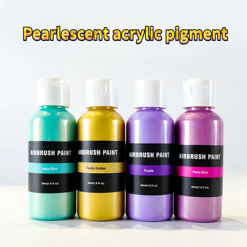 

30ml Pearlescent Acrylic Paints Art Painting Supplies Creative Handicraft Model Coloring Hand-painted Wall Painting Graffiti