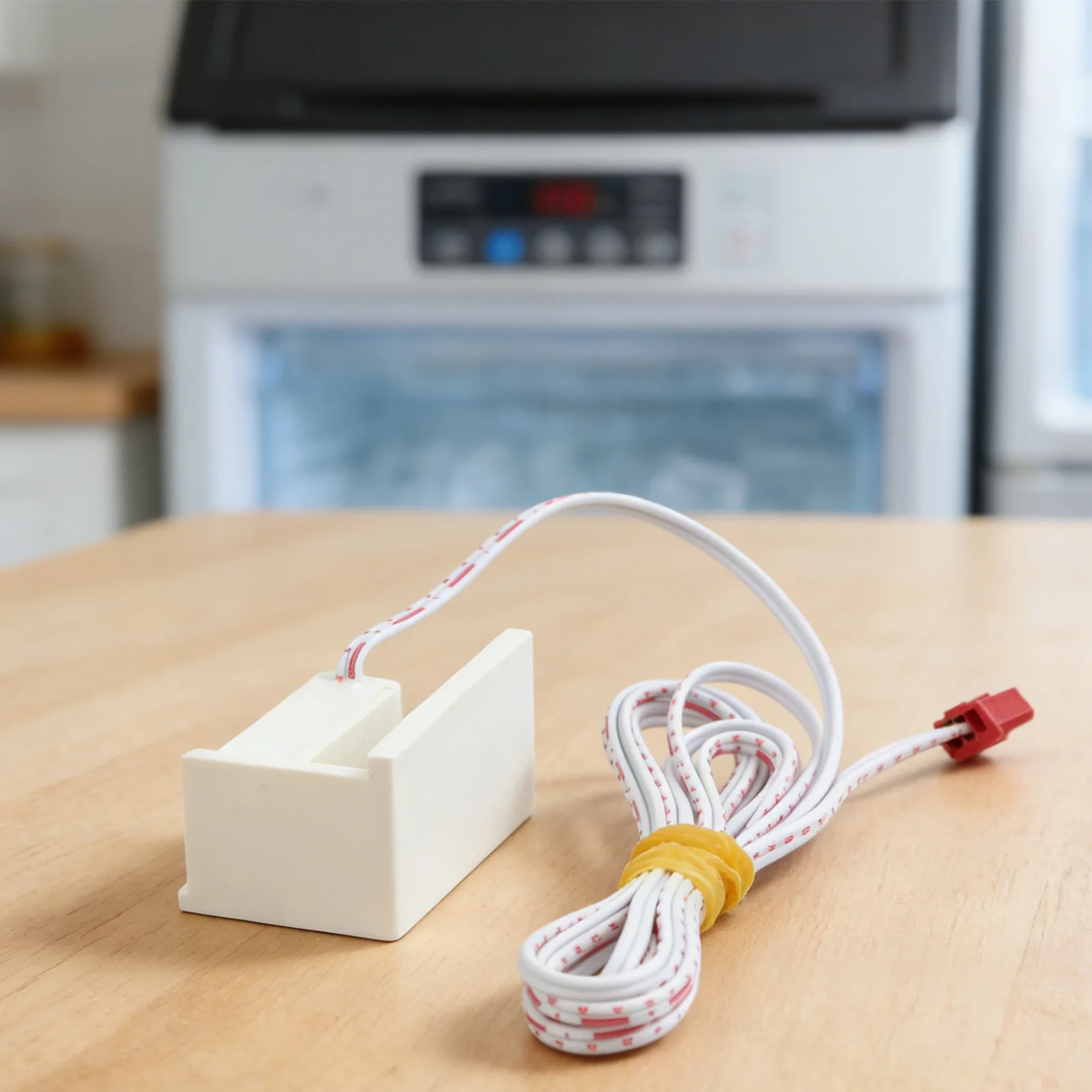 White Ice Making Machine Accessories Efficient Ice Production Sensor Sensor Ice Full Switch Energy Saving Feature