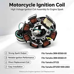 Motorcycle Ignition Stator Coil Rotor For Yamaha DT125 DT125R DT 125 DT 125R 1999-2003 3RM-85560-01 3RM-85560-00 Moto Magneto