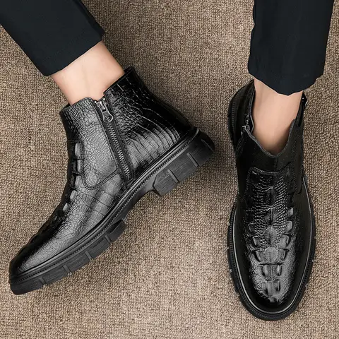 8 best sales पुरुषों के असली चमड़े के जूते - №6