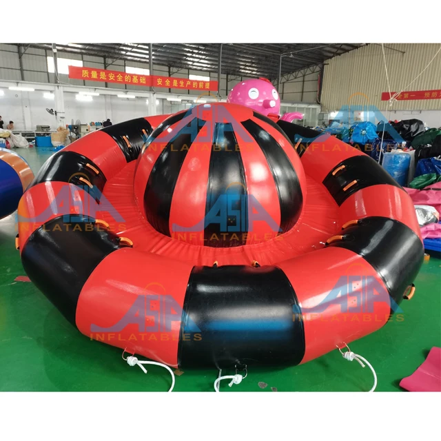 Inflatable towable water sports, Inflatable disco boat water toy, Inflatable Spinning Crazy UFO