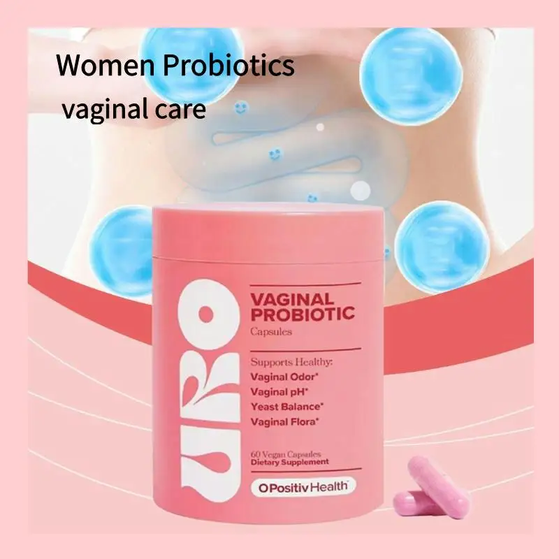 60 uds/botella URO cápsulas de probióticos para mujeres prebióticos salud de la Vagina mantener, PH, equilibrio de levadura cuidado Vaginal