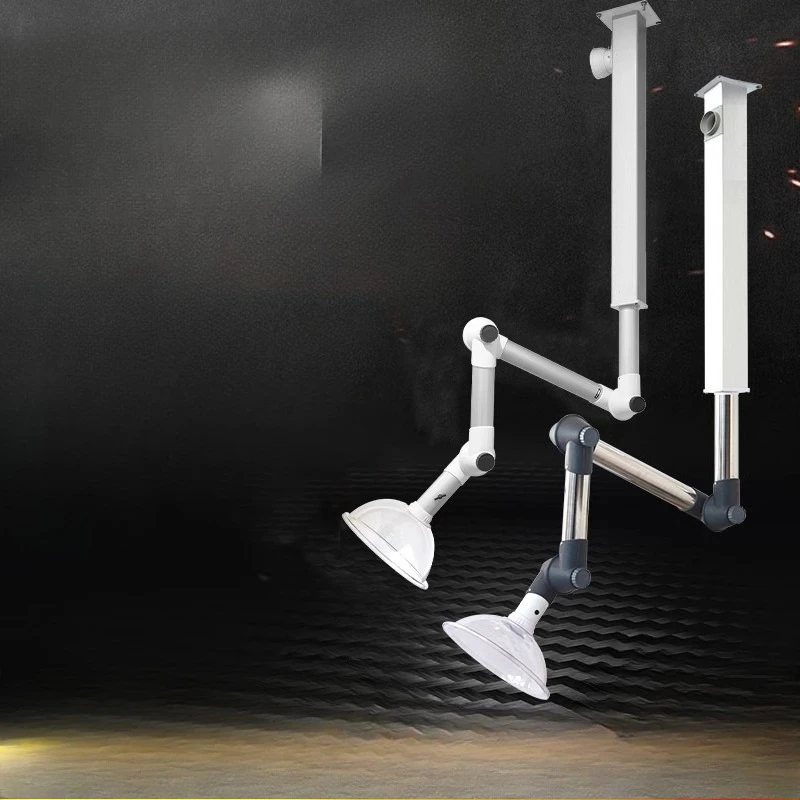 

Lab Fume Extractor Adjustable Aluminum Exhaust Hood Portable PP Ventilation System for Smoke Odor Removal