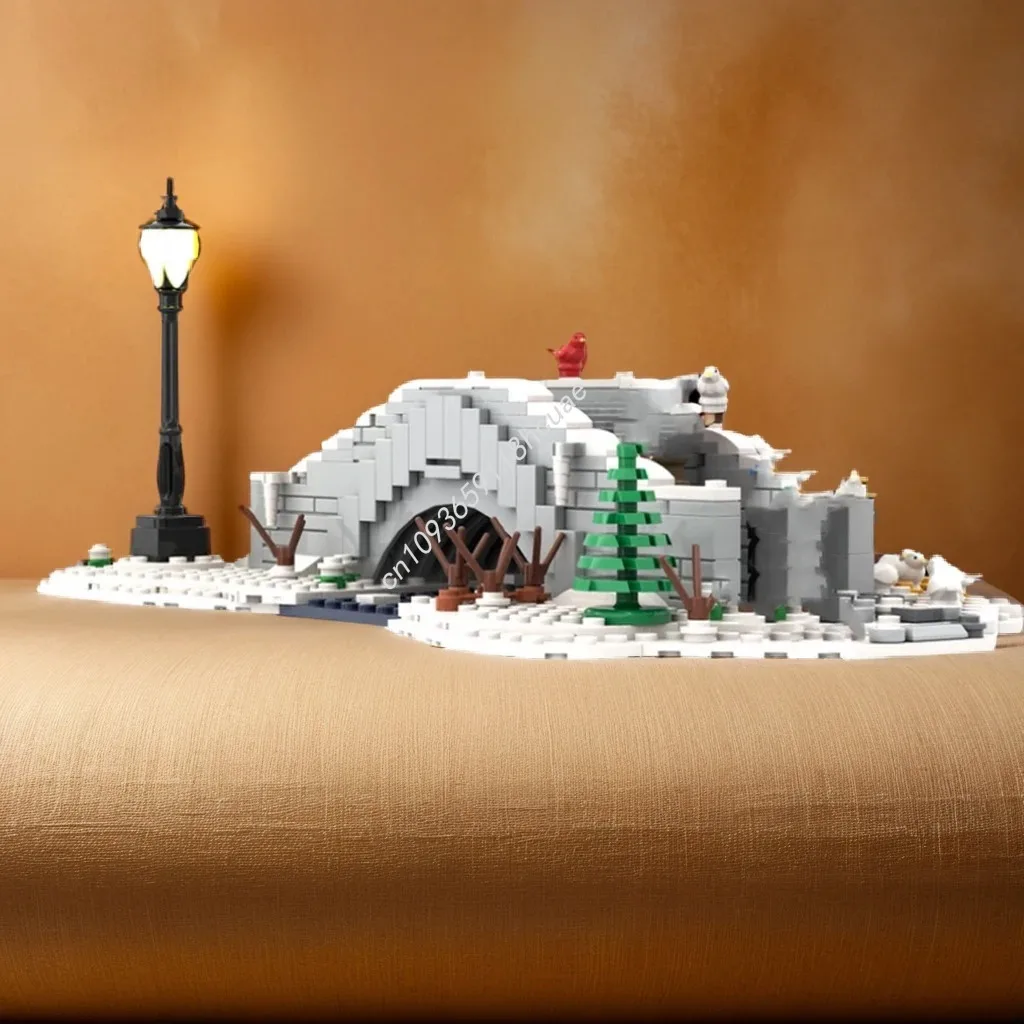 354pcs MOC NYC Bridge Manhattan Home Alone Extension Building Blocks Mainan Kreatif Natal Hadiah Pembelajaran STEM STEAM