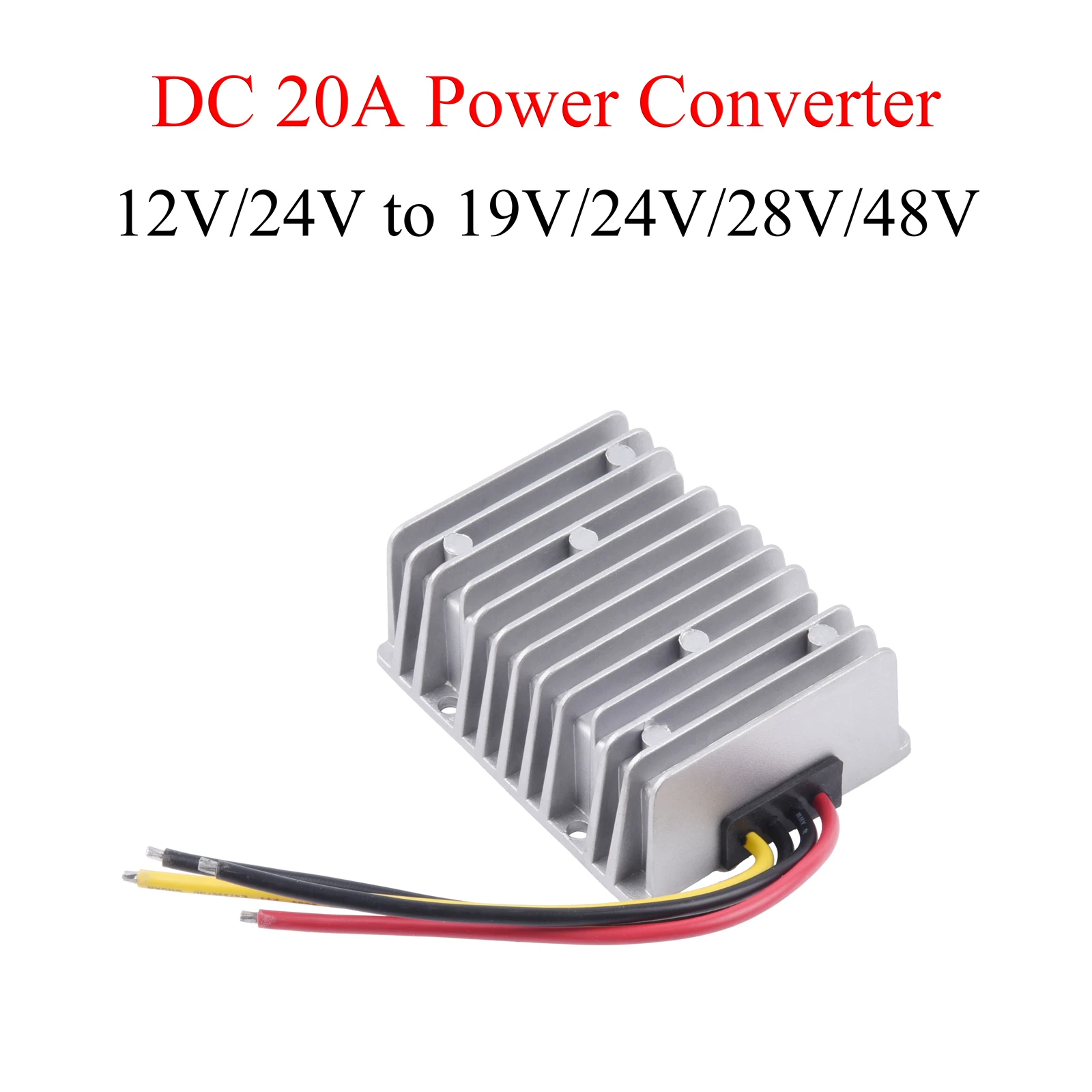 20A DC Power Converter 12V/24V to 19V/24V /28V/48V Automotive Boost Regulator Boost Power Module For Car