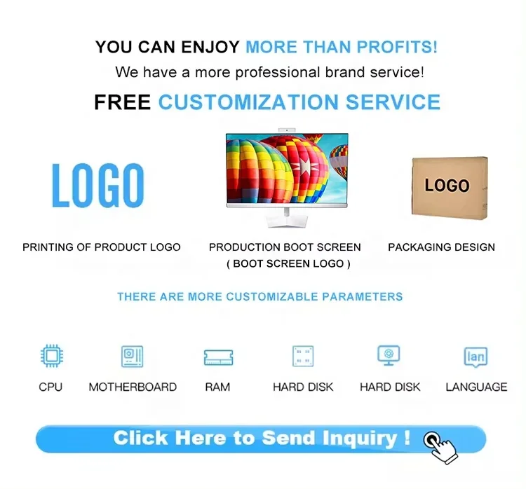 23.8" 27inch All-in-One Computer Core I7 11390H DDR4 16G RAM 512GB SSD AIO Gaming Desktop Computer All In One