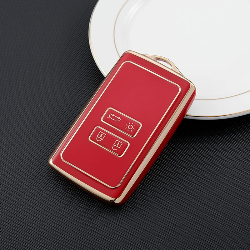 TPU-Autoschlüsseletui für Renault Kadjar Megane Clio Koleos Captur Espace Talisman Arkana Dacia Scenic Sandero Schlüsselhülle Shell Fob