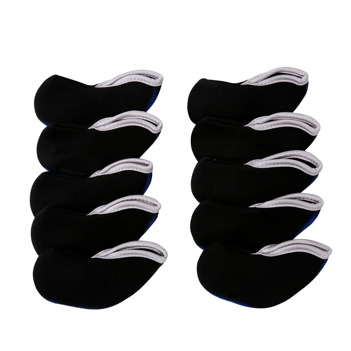 

10 PCS Golf Iron Sets Putter Head Protector Club Covers Neoprene Skull Headcovers