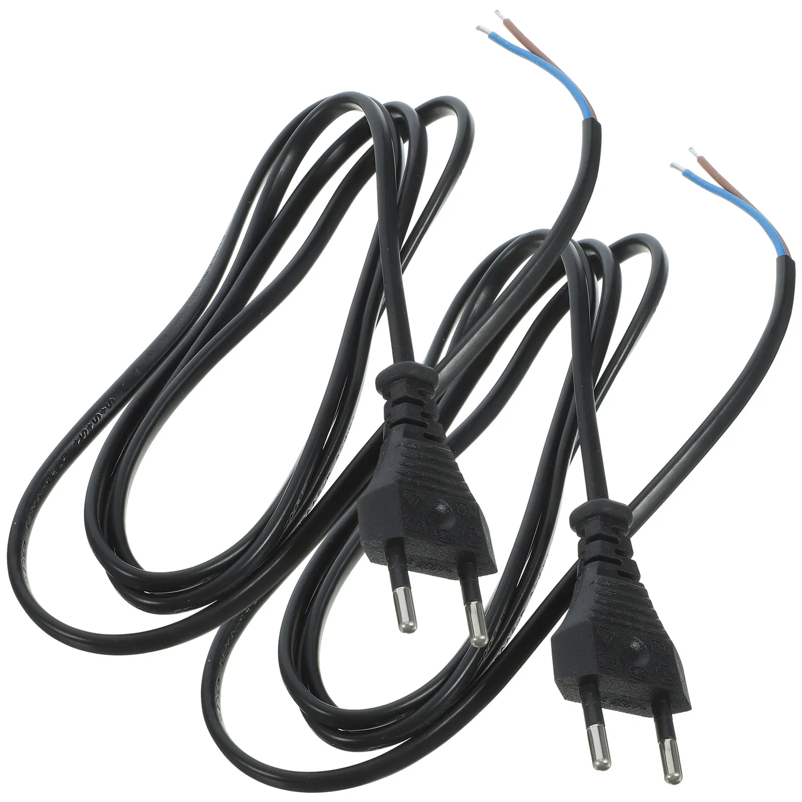 

Комплект из 2 удлинителей для бытовой техники, 2-контактный сменный штекер, европейский стандарт, 5 м, медный провод, огнестойкий, для электроинструментов