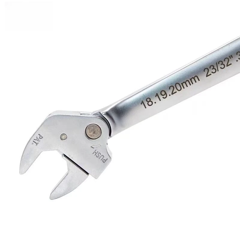 

Quick Release Selflocking Wrench Metric and Imperial Sizes Available Selfadjustable Ratchet Durable Openend Wrench