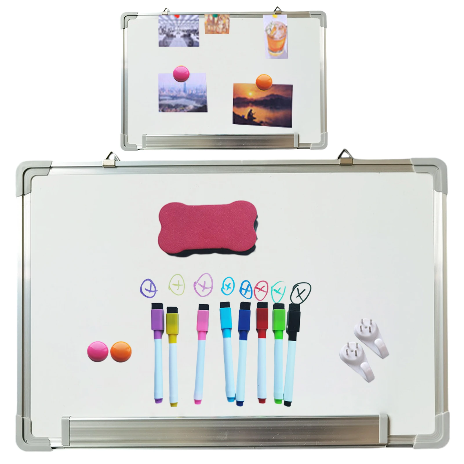 ปากกามาร์กเกอร์แม่เหล็กกระดานไวท์บอร์ดแม่เหล็กติดผนังสำนักงานโรงเรียนปากกาอะลูมิเนียมทนทานขนาดใหญ่สำหรับห้องเรียนที่บ้าน