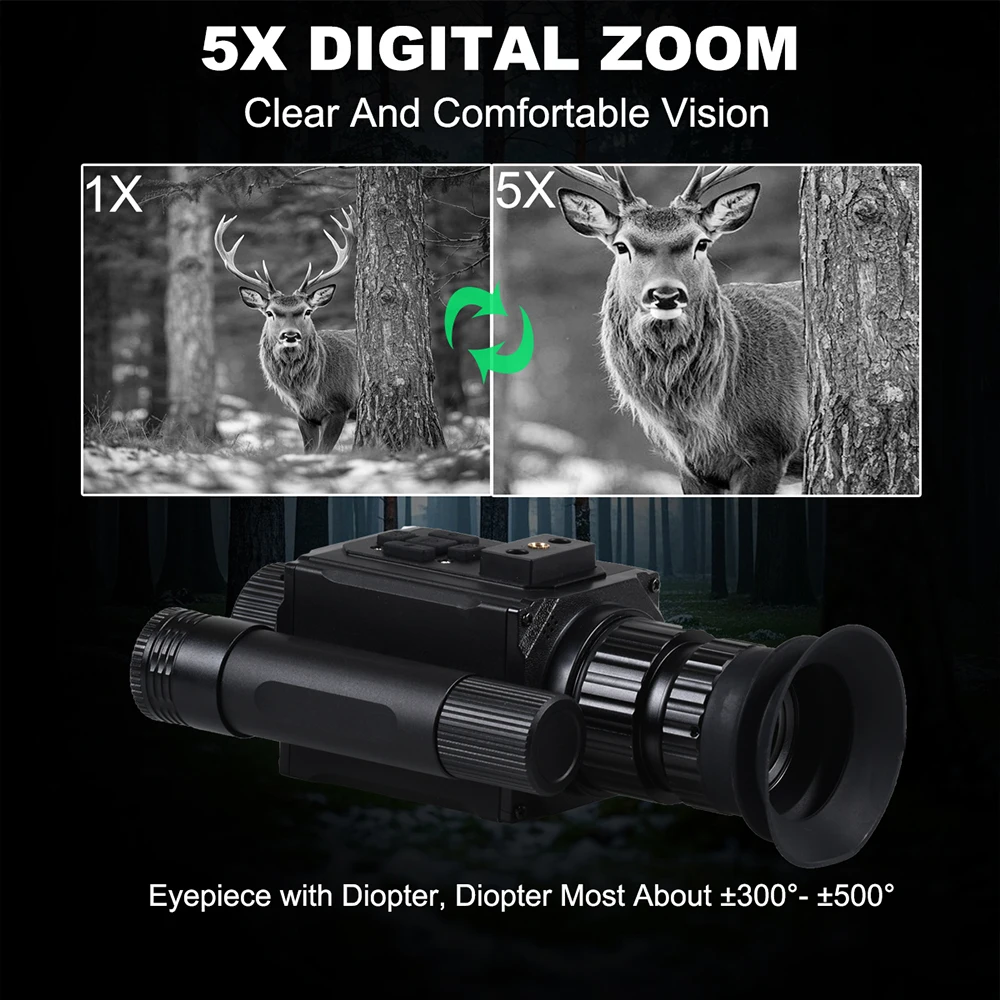 NVG Nachtsichtbrille Mehrzweck-IR-Gerät für Outdoor-Wandern, Jagd, Angeln, Rettung, Foto, Videokamera mit Helmadapter – Detail 8