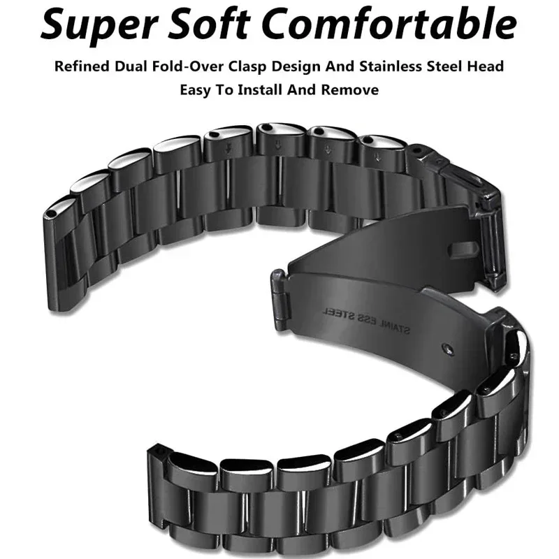 22mm Metal Band For Amazfit Cheetah Pro/Round/Balance Bracelet Correa Watchband For Amazfit GTR 4 3Pro 2e 47MM Stratos 2 3 Bip 5