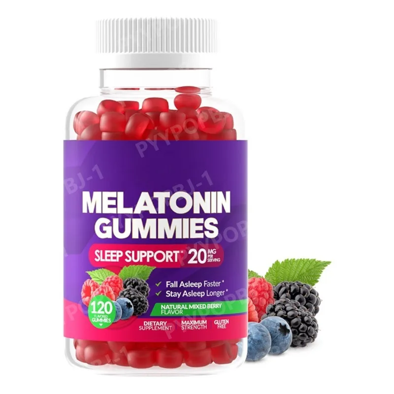 

Мелатонин 20 мг в жевательных конфетах, 120 штук, максимальная дозировка для улучшения сна у взрослых, 10 мг в каждой жевательной конфетке, без глютена, без ГМО, вегетарианский продукт