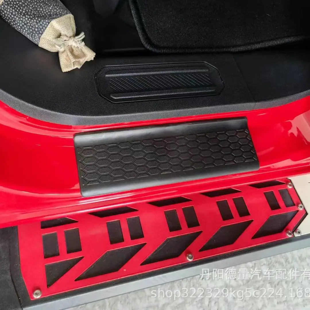 

Suitable for ford21-23 Ford bronco threshold strip TPE welcome pedal, car threshold strip foot pedal