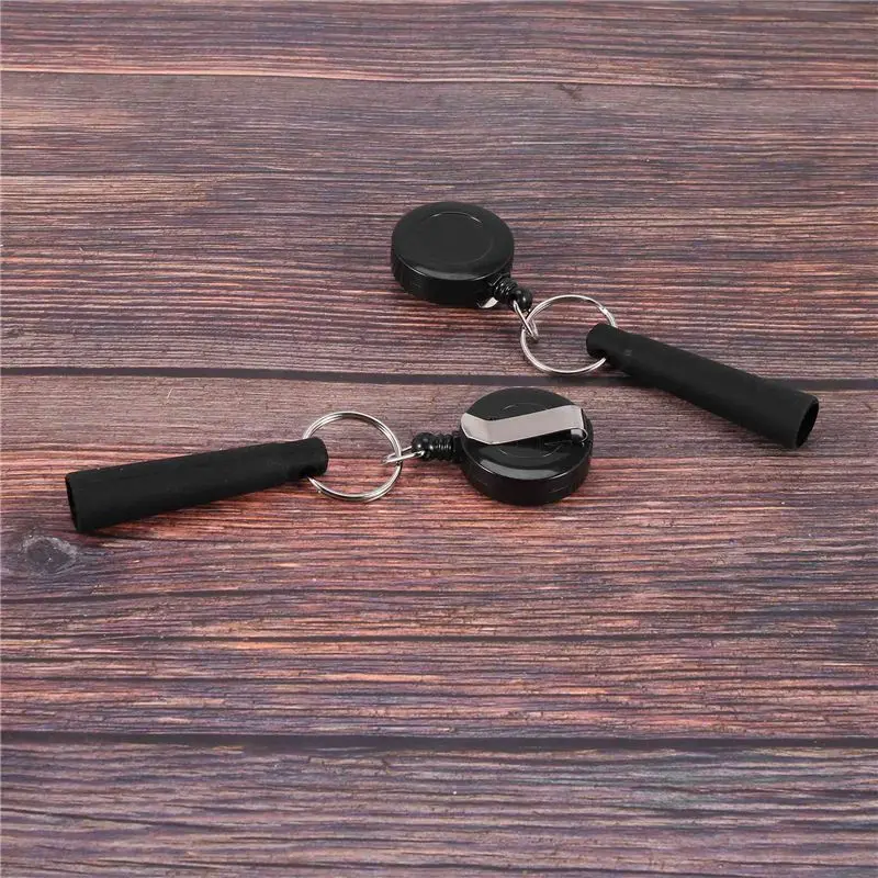 N34R-16Pcs Elastic Silicone Retractable Pencil Holder, Duty Retractable Pull Pen For Woodwork, Retractable Keychain Pen Case