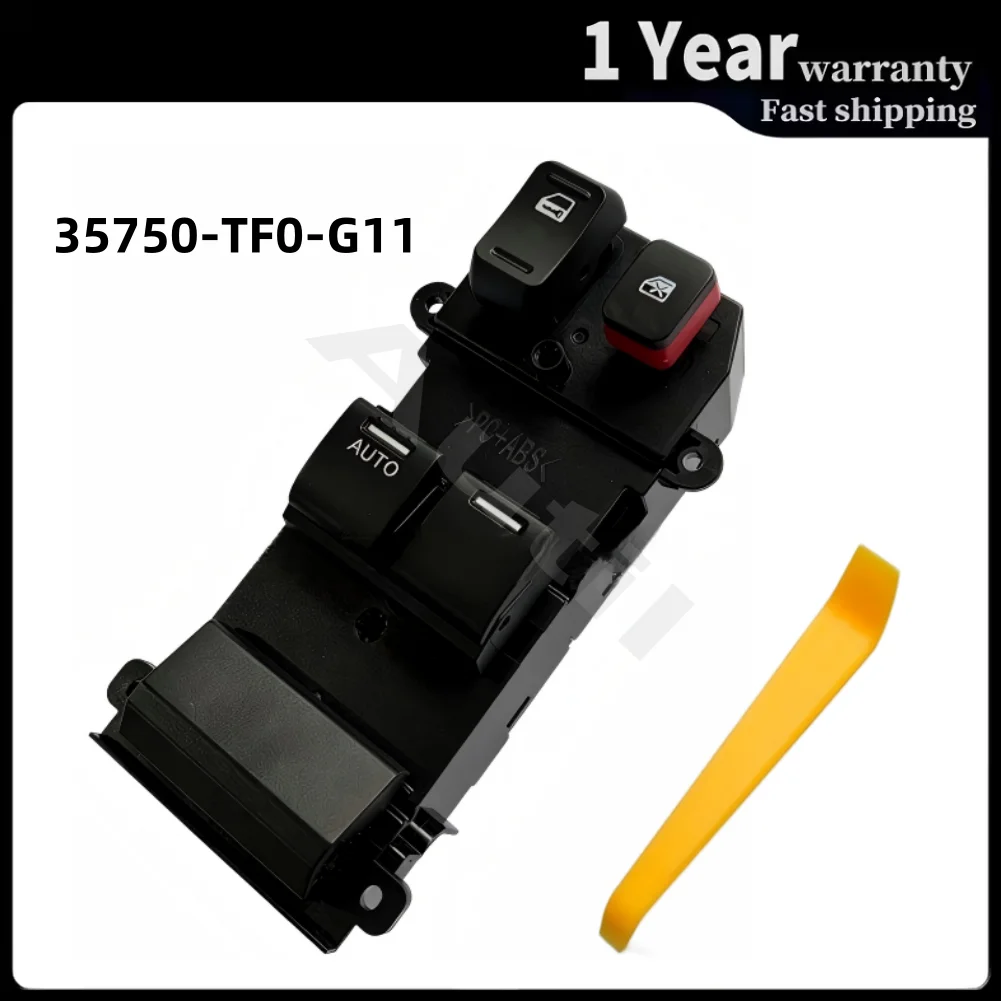 

35750‑TF0‑G11 for Honda Jazz 2009‑2015 Front Left Auto Master Power Window Control Switch Button Driver Side Lifter Accessories