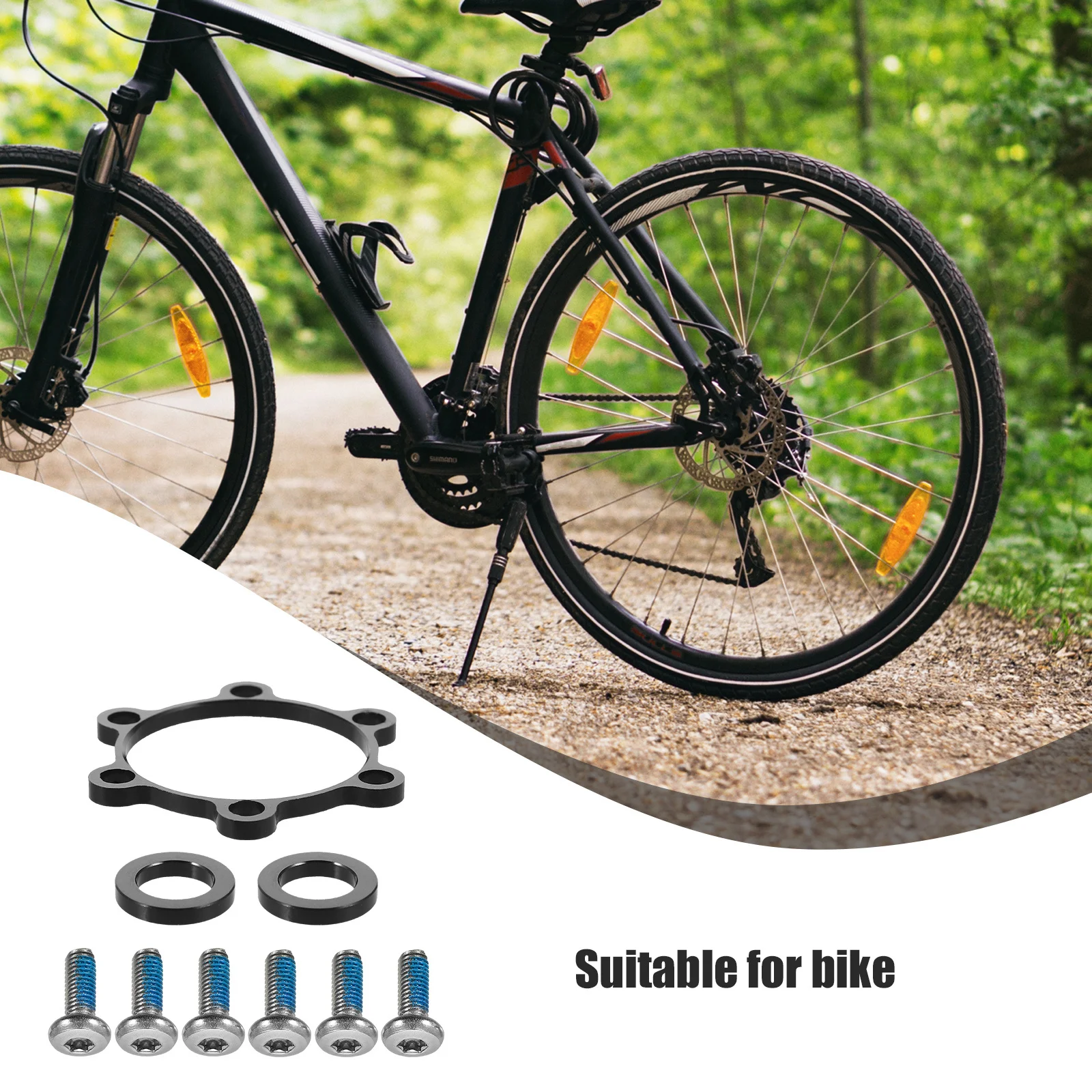 

1Set Bicycle Hub Spacers Conversion Washer Precision Fit Wheel Hub Gasket Reliable Bike Wheel Parts for Smooth Cycling