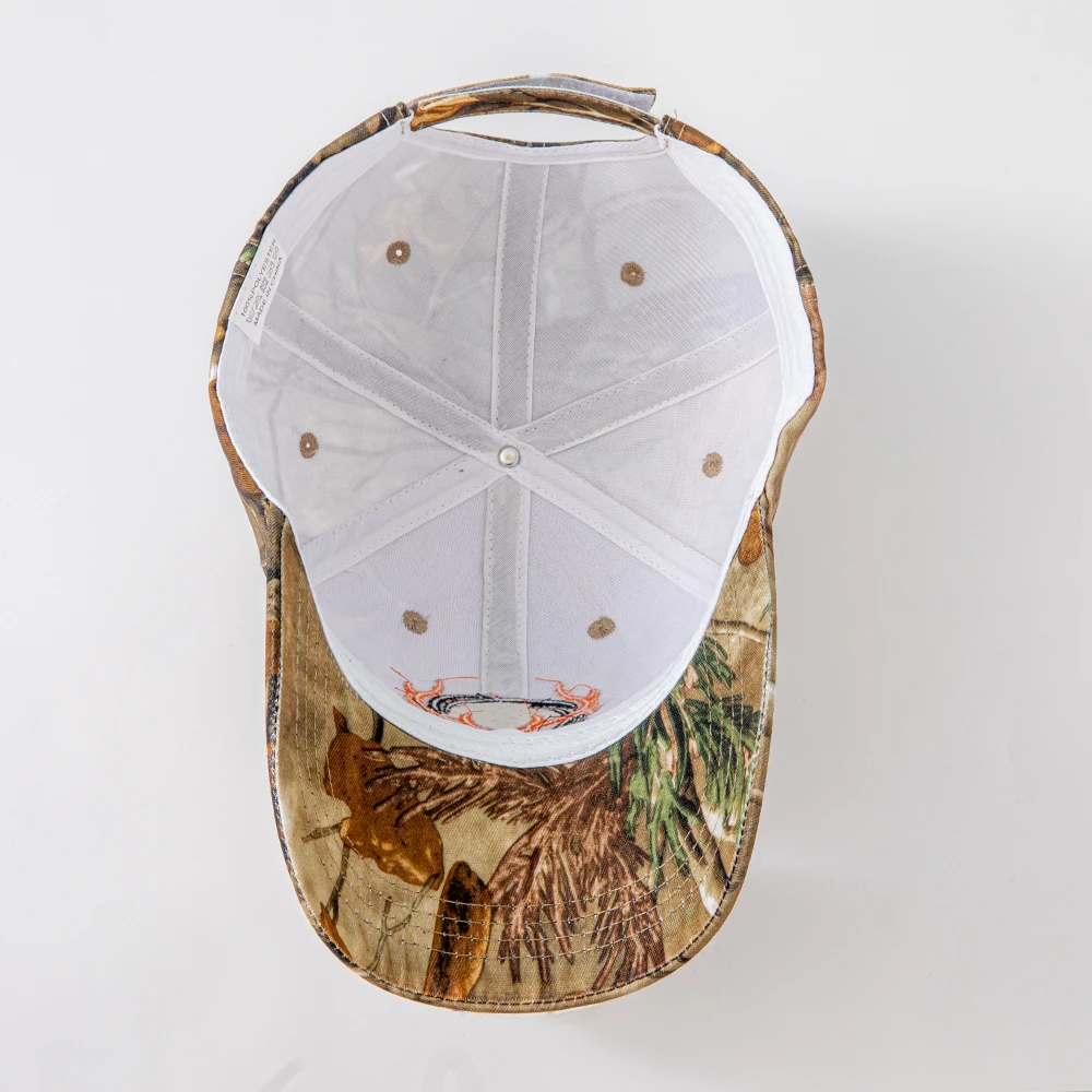 Modische Baseballkappen mit Hörner-Stickerei für Männer und Frauen Tarnmuster Taktischer Sonnenhut Frühling Herbst Outdoor-Sport Angeln Visiere – Detail 13