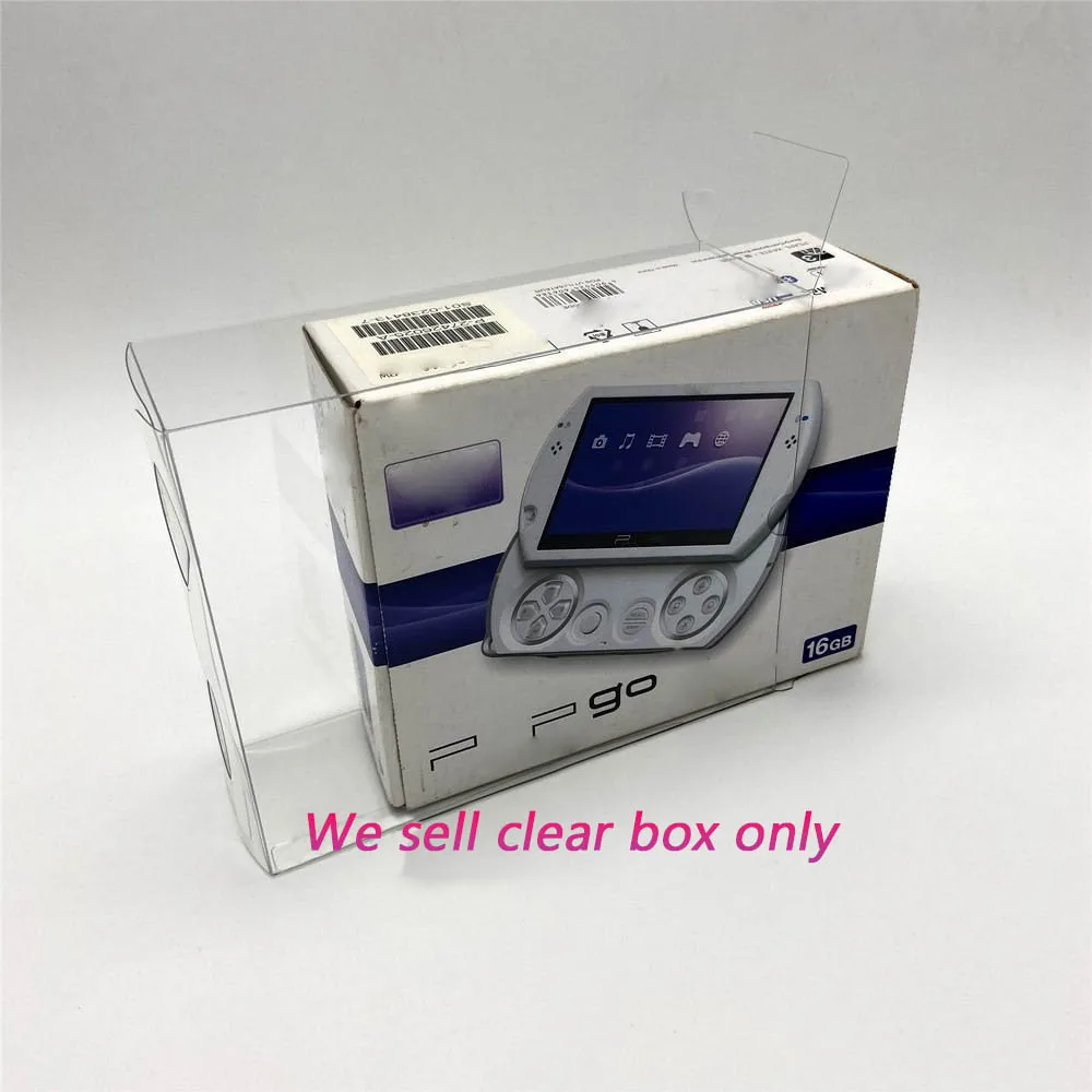 Transparent PET Protective cover for PSPGO game console USA Japan Versions clear display collection storage box