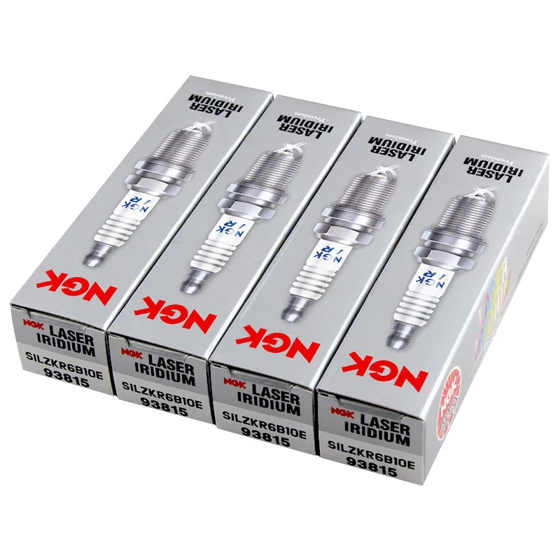 4Pcs NGK Iridium Spark Plug SILZKR6B10E 93815 for HYUNDAI ACCENT I30 GENESIS SANTA FÉ SONATA TUCSON KIA CADENZA OPTIMA SORENTO