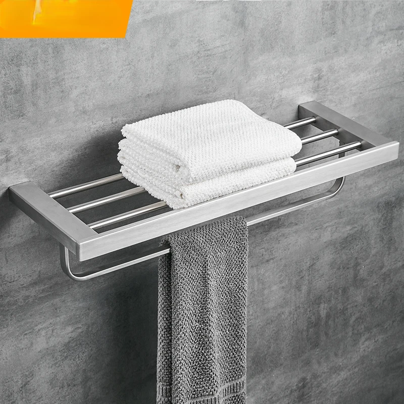 

Towel Rack Bath Towel Rack 304 Stainless Steel Bathroom Rack Bathroom Pendant Suit Multi-Layer Bathroom Pendant