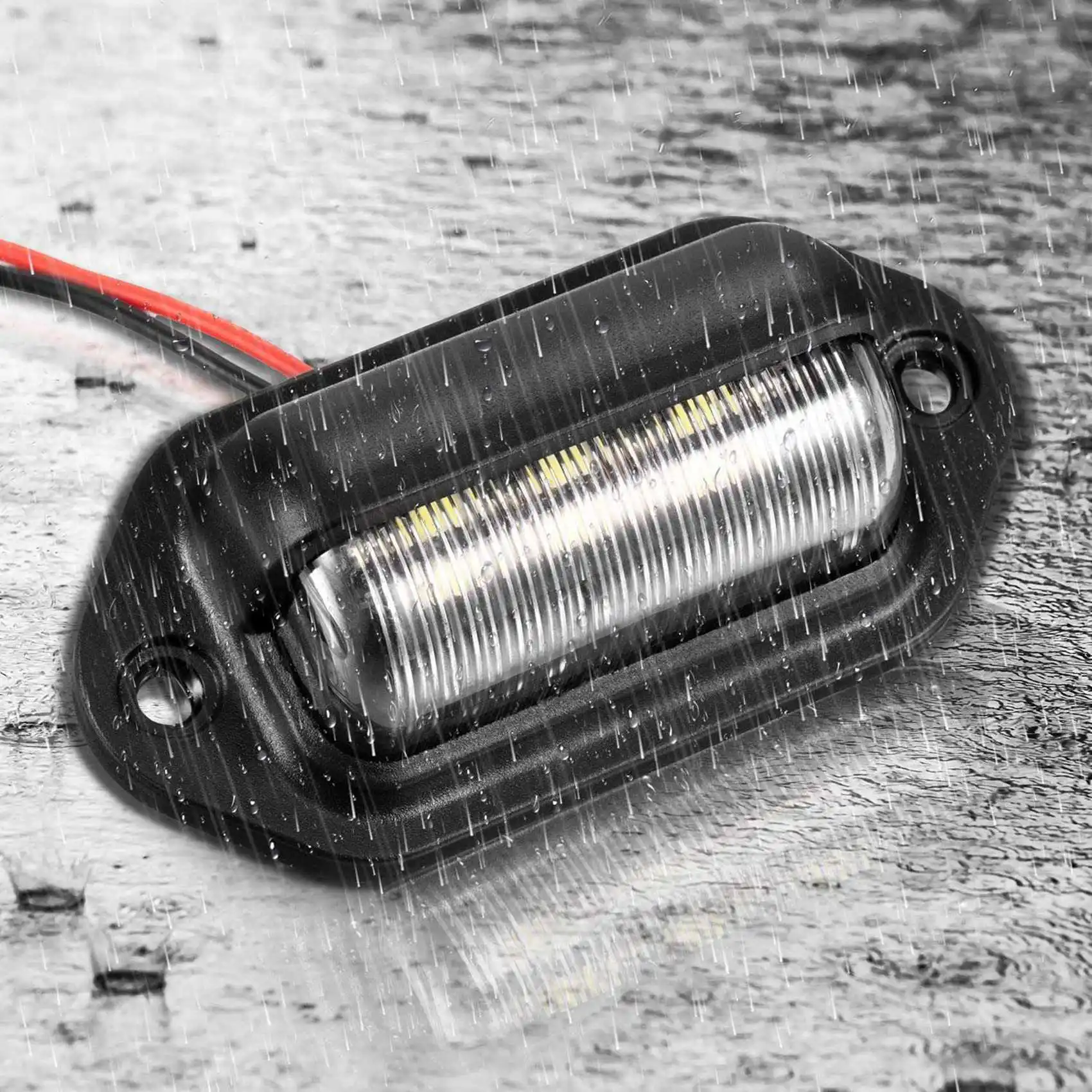 

*HOPE 8 шт. 12 В 6 SMD светодиодный внешний фонарь номерного знака, лампа номерного знака, задний фонарь для автомобиля, грузовика, прицепа, лодки