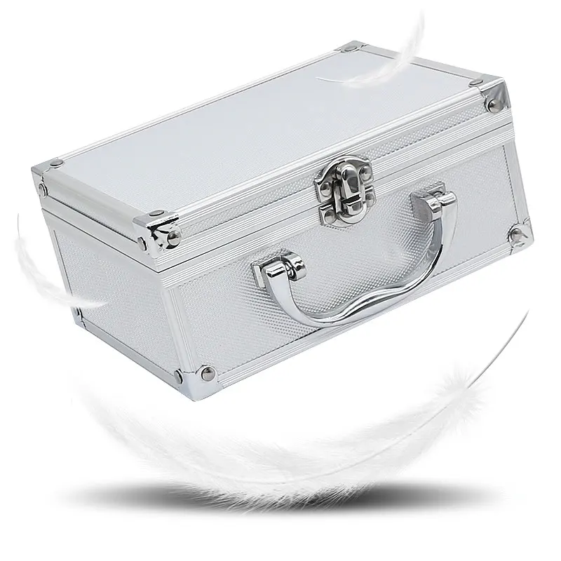 Aluminium Alloy Box Silver Color Suitcase for Glasses Dentist Surgical Loupe Eyeglasses Dental Binocular Magnifier with Lock