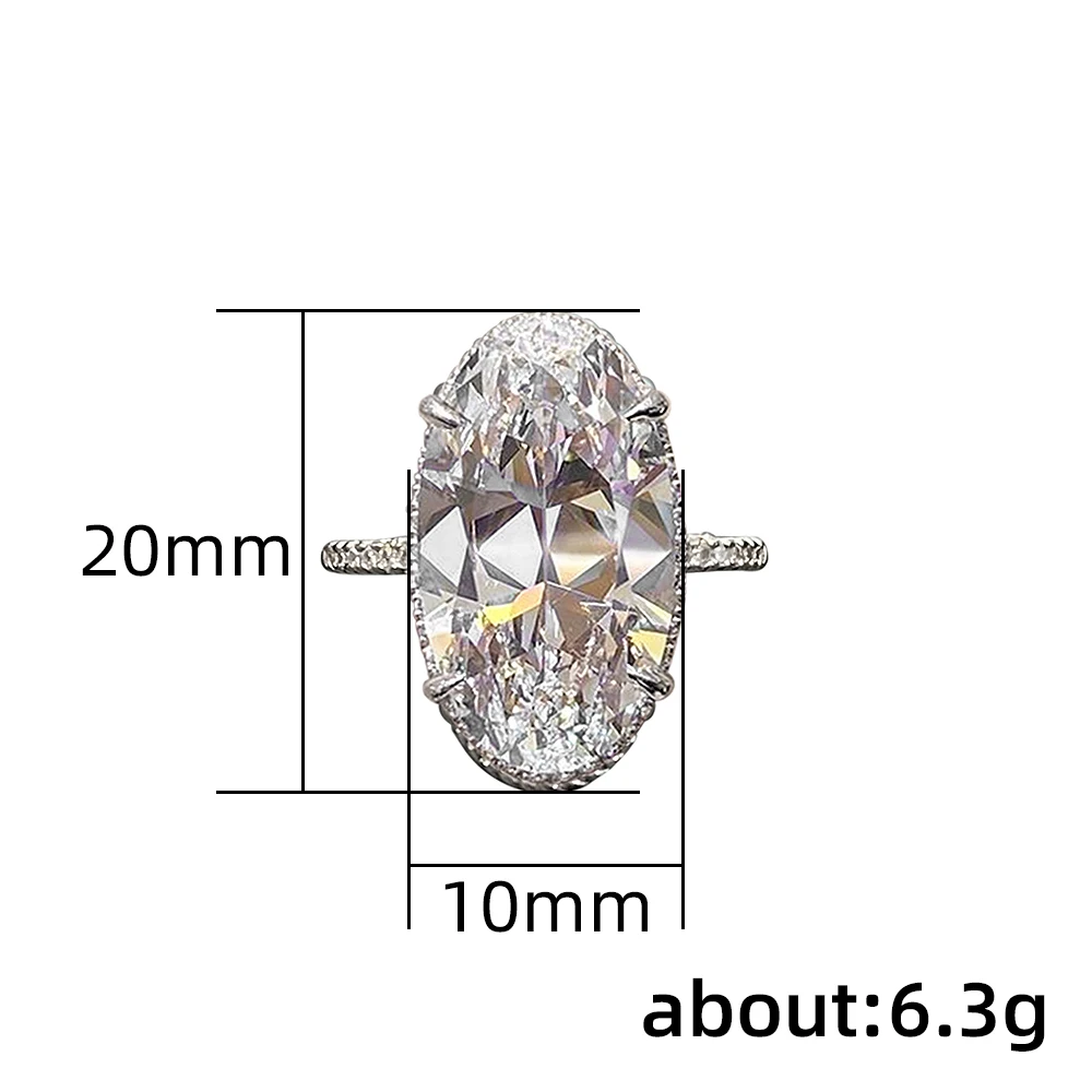 2022 New Products Luxury Cushion Cut Diamond S925 Sterling Silver Wedding Ring  for Women Anniversary Gift Jewelry Wholesale