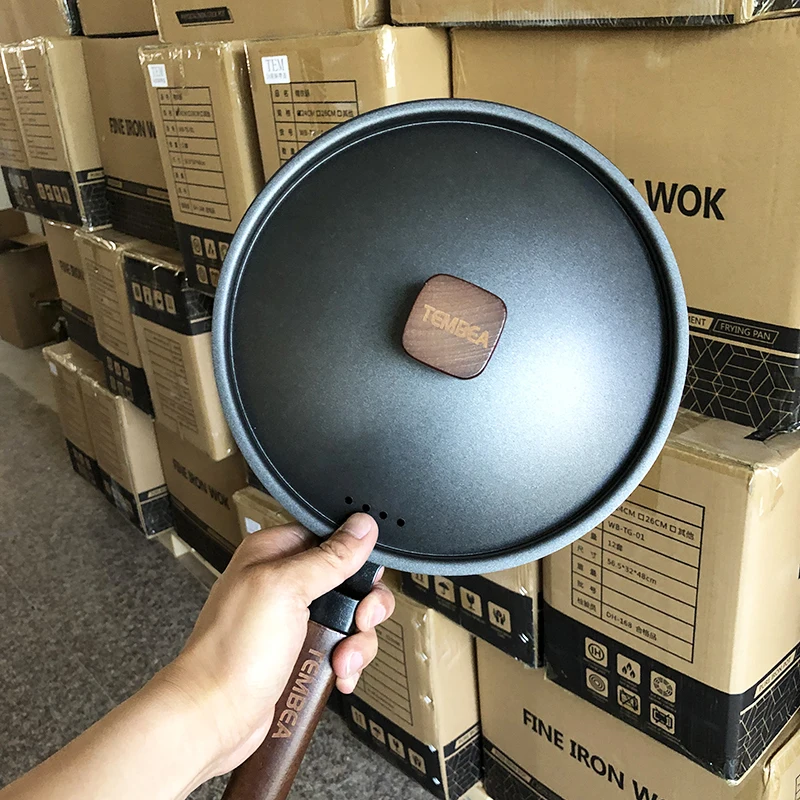 Export pan domestic iron pan  frying pan frying pan frying pan Non-stick  General Use for Gas and Induction Cooker cast iron