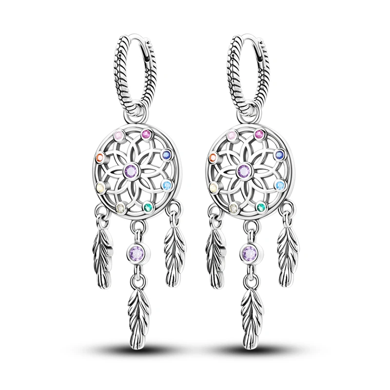 925 Sterling Silver Religious Symbols Series Drop Earrings For Woman Fashion Party Fine Gifts Elegant S925 Jewelry Accessories