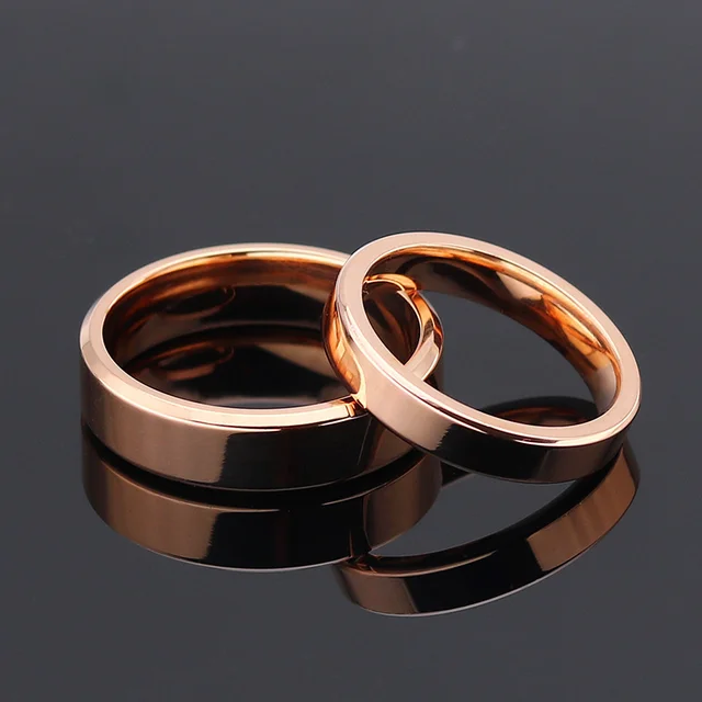 4mm 6mm 8mm Wide Stainless Steel Rings High Polished 2020 New Fashion Classic And Generous For Men's And Women's Ring Jewelry Gi