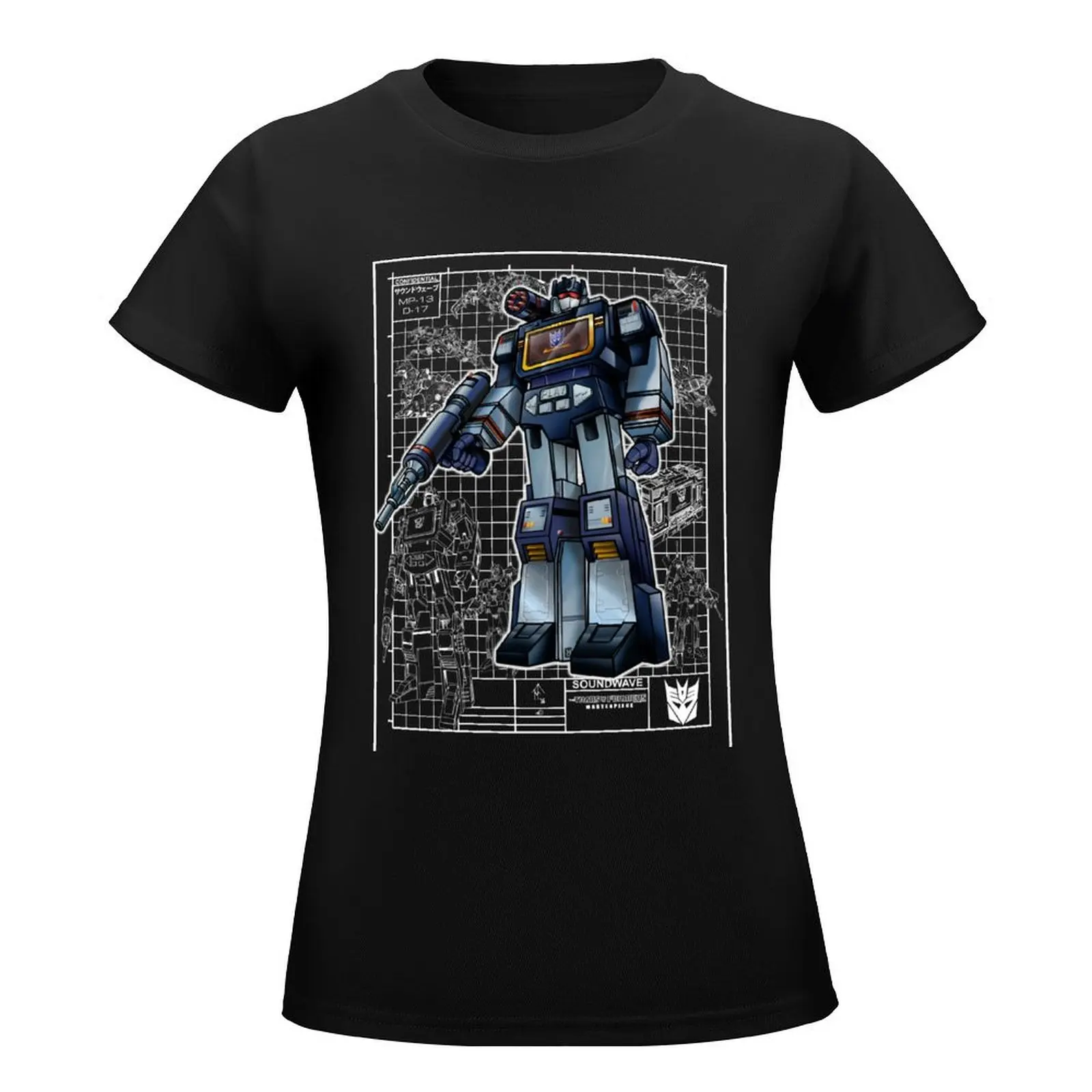 G1 Soundwave T-Shirt plus size tops vintage clothes Woman clothing