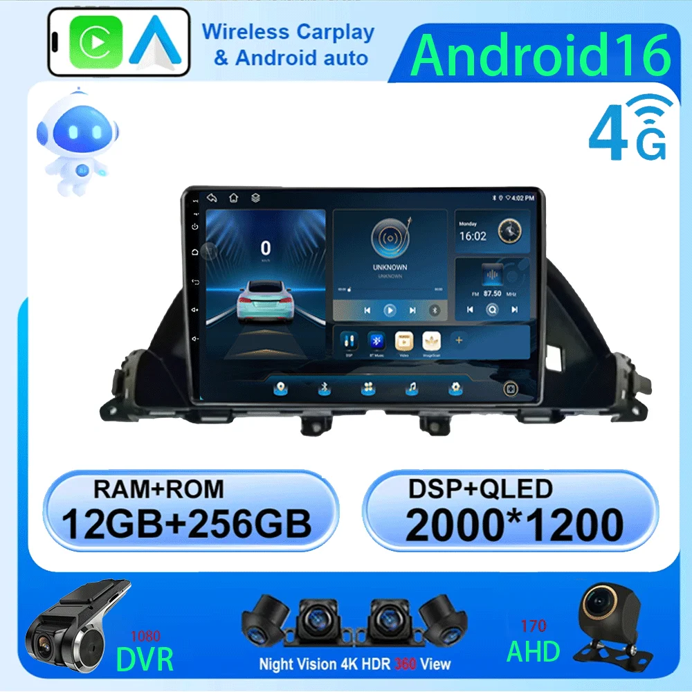 Android 16 For Honda Odyssey US Version 2010 20112012 2013 2014 2015 2016 2017 Carplay 4G Car Radio Multimedia Video Player GPS