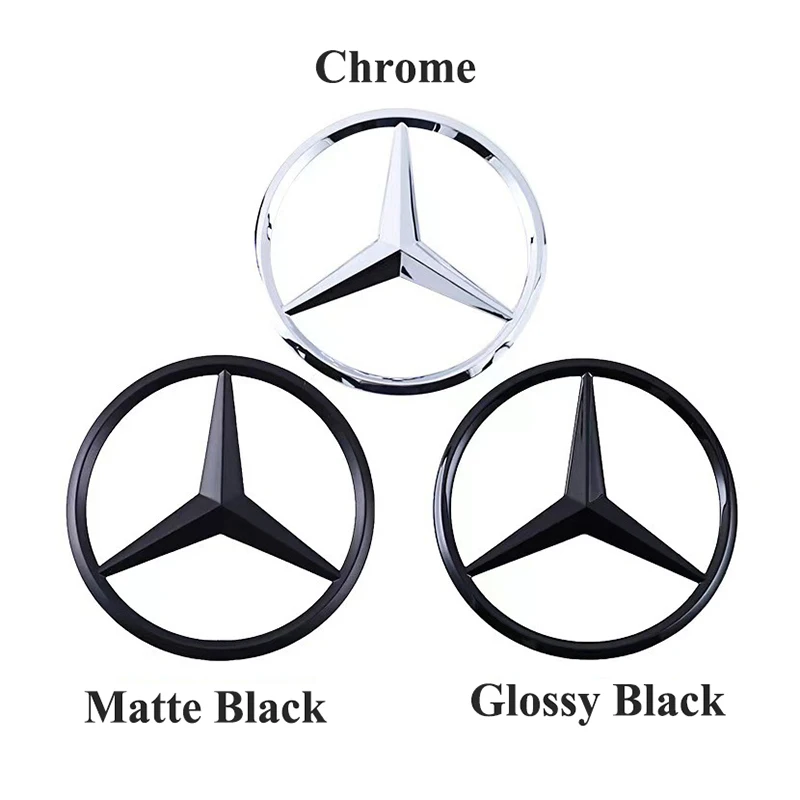 3d ABS Mercedes Benz Rear Star Logo Car Trunk Emblem For W203 W204 W205 W212 W213 X253 X156 W166 W167 W176 W177 W223 W223 W117