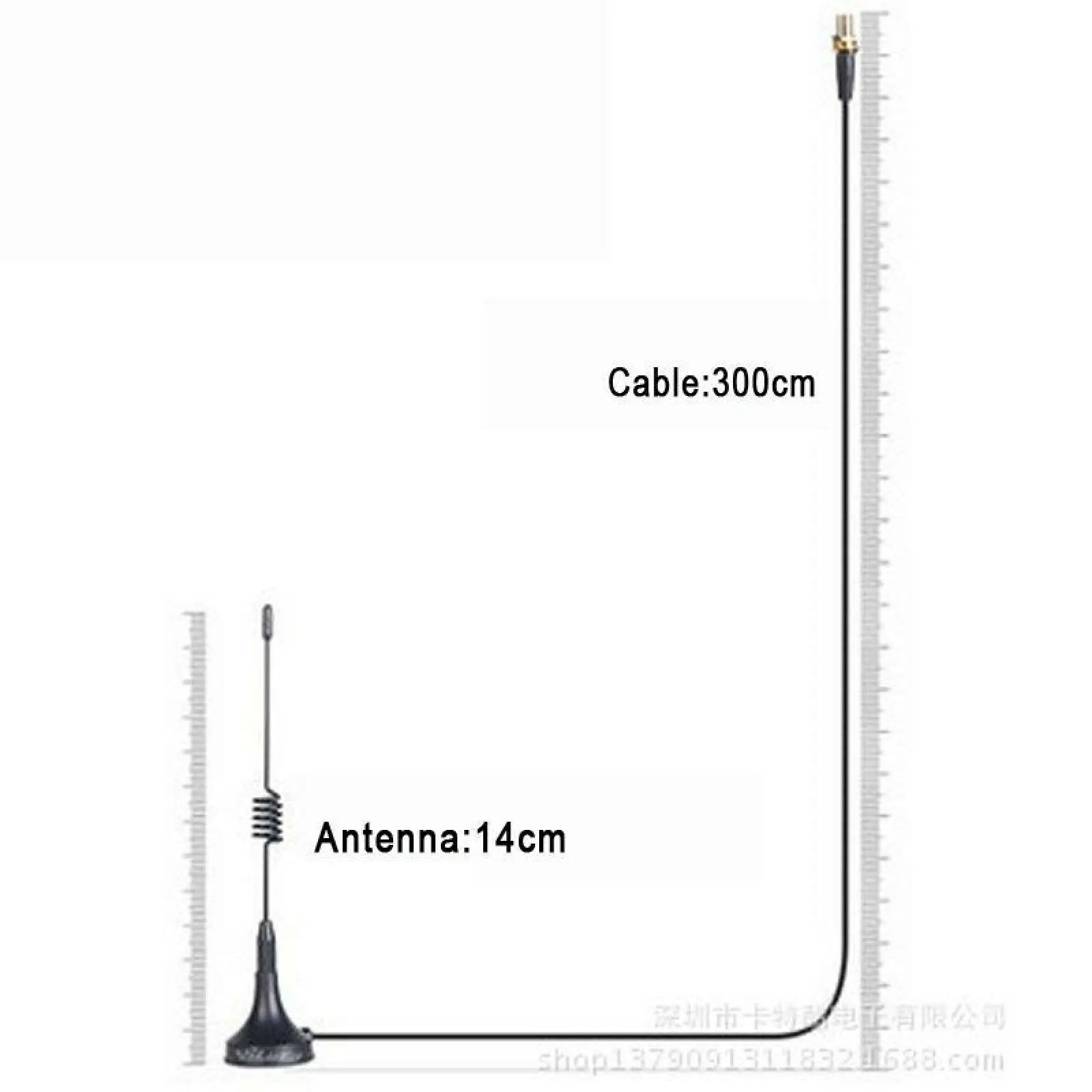 Antena UHF do radiotelefonu Baofeng, przenośna mini antena samochodowa VHF do Quansheng Baofeng 888S UV5R, złącze SMA żeńskie