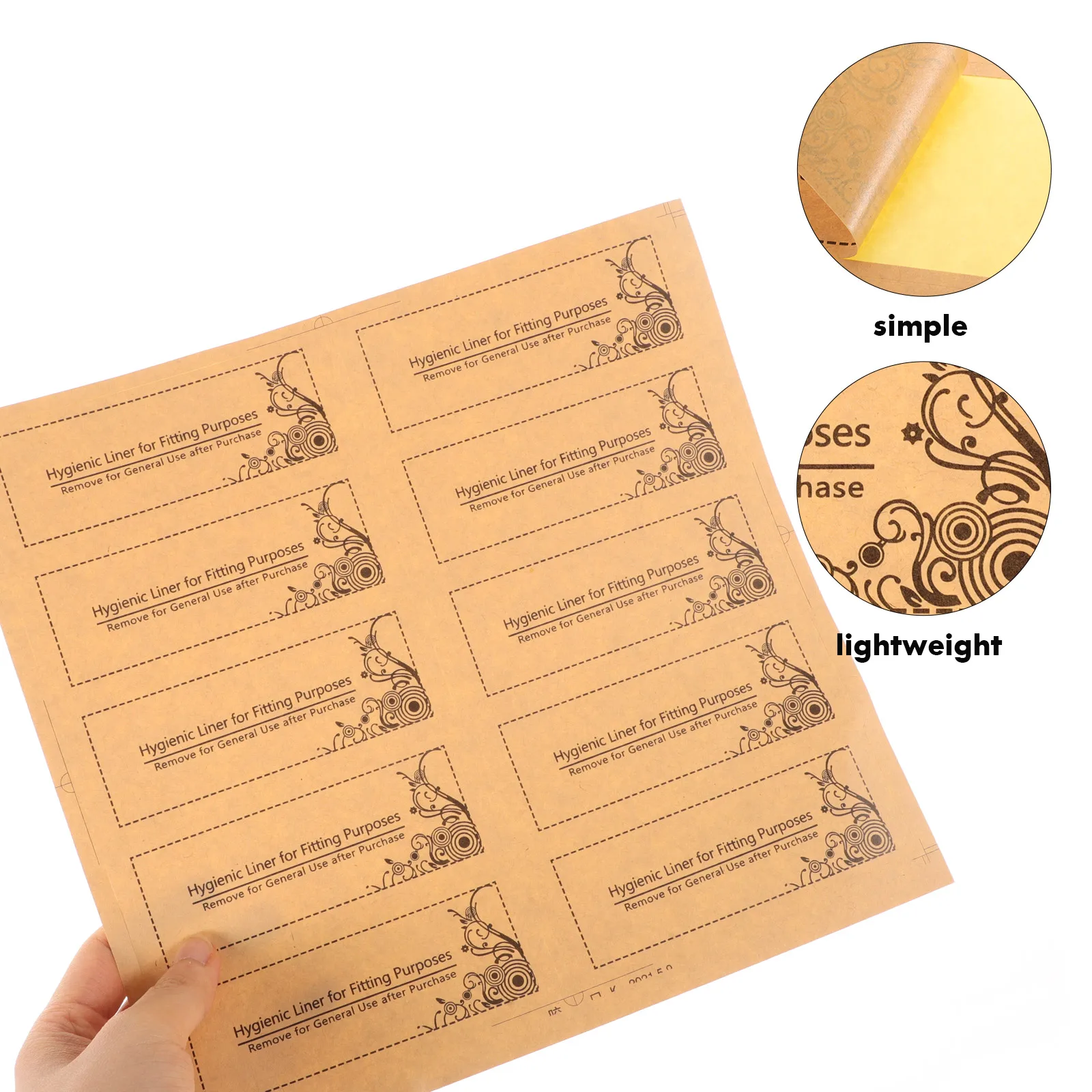 

Swimming Trunk Stickers Adhesive Fitting Protective Liner Pant Liners for Women Clothing Tape Labels