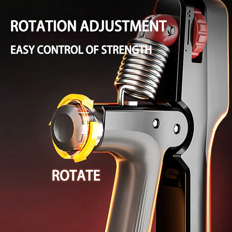 Electronic Counting Timing Grip Strength Device Adjustable Weight Fitness Hand Strength Training Grip Strength Device Hand