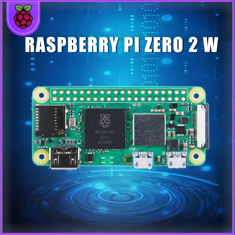 

Raspberry Pi Zero 2 W With RP3A0 A Quad-core 64-bit ARM Cortex-A53 Processor 1GHz 512MB of SDRAM Wireless LAN RPI0 2W