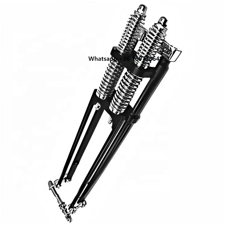 

Hardbody 19\" Narrow Type Springer Front Fork End Chrome Motorcycle Body System Accessories