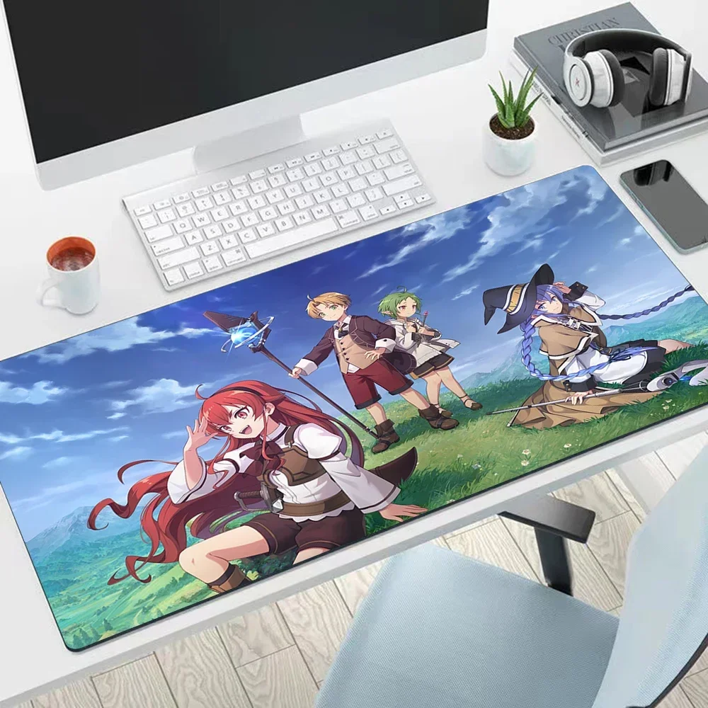 Mushoku Tensei Large Mouse Pad PC Computer Game MousePads Desk Keyboard Mats Rubber Anti-slip Mouse Mice Mat 40x90 30x80 CM