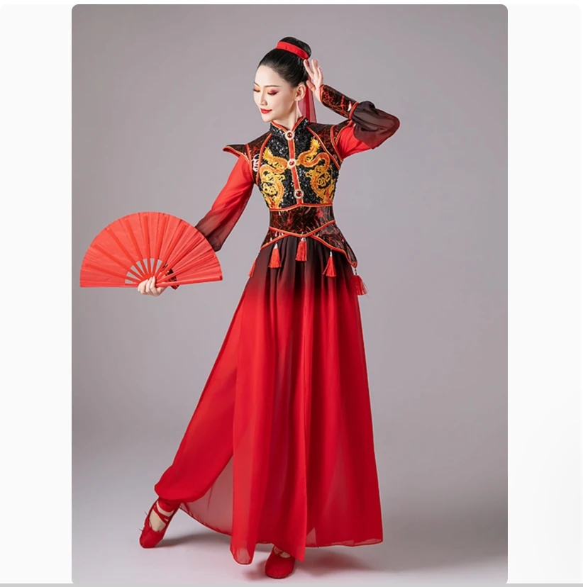 Hanfu جيوتشو تونغشيا شينغ شيانغ وانغ شينغ ملابس رقص Wuxia السيف الرقص النمط الصيني أداء زي مجموعة الإناث #1