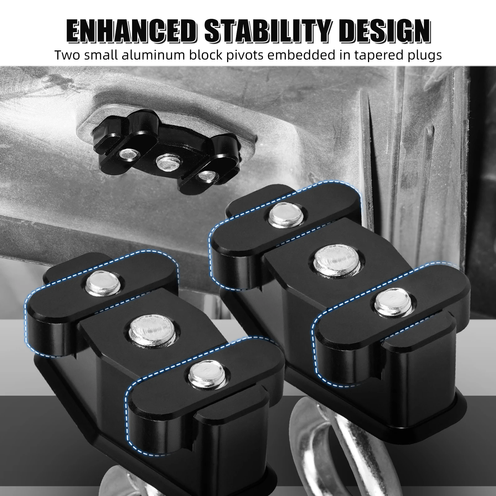 NICECNC UTV Maverick X3 2PCS Lock Tie Down Anchors For Can Am Maverick x3 4x4 Turbo DPS XMR 2018-2021 R RR Aluminum Alloy LinQ
