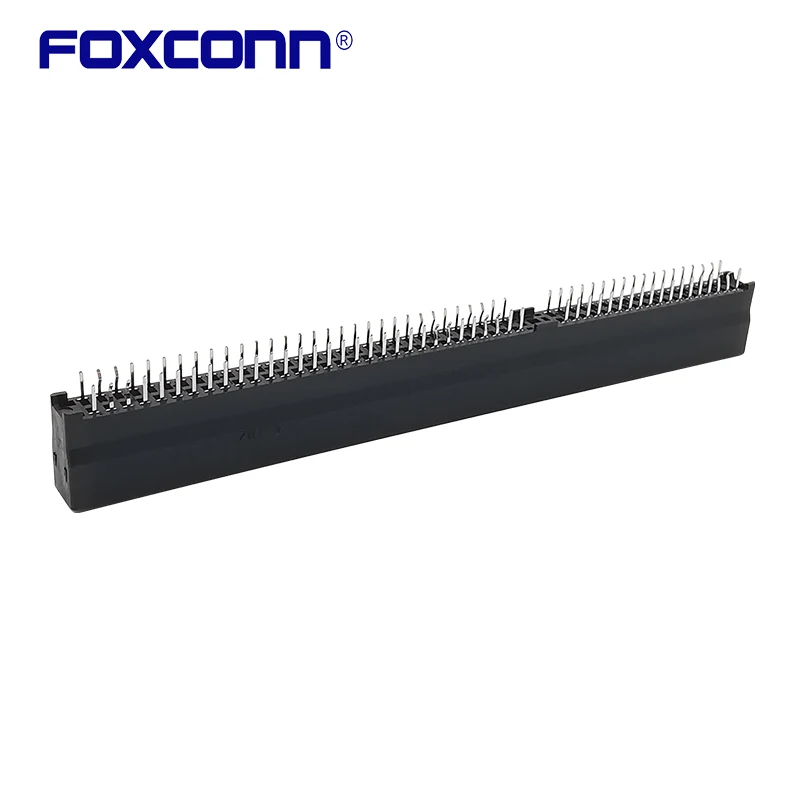 Foxconn EDGE CARD ISA Connector Bayonet Slot Black 98PIN Spacing 2.54MM Pitch