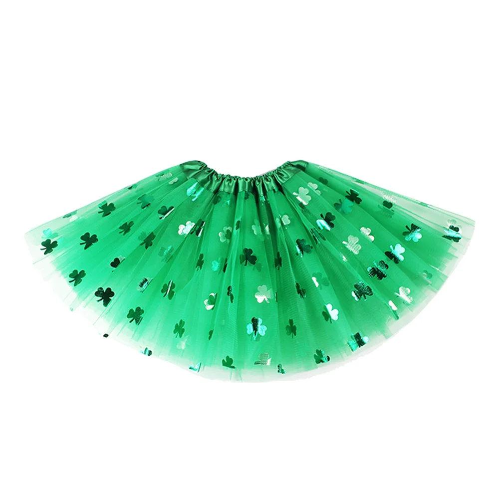 St Patricks Tutu Skirt Green Outfits Day Short Dress Patrick's Costume