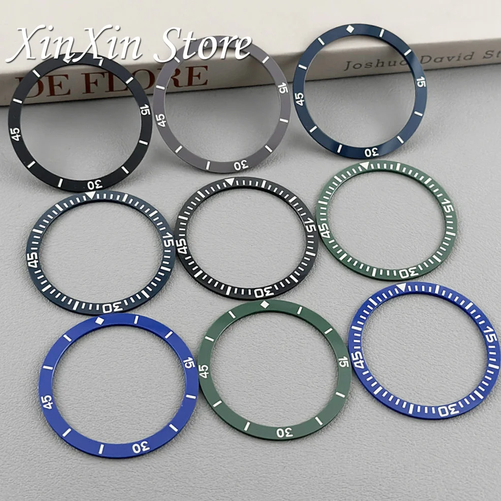 38mm Retro First Year Fifty Seek Series Taucheruhr mit Leuchtlünette, 38mm*31,5mm Keramiklünette für NH34 NH35 NH36 Gehäuse